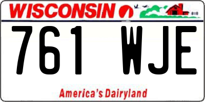 WI license plate 761WJE
