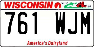 WI license plate 761WJM