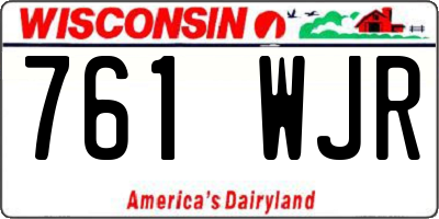 WI license plate 761WJR