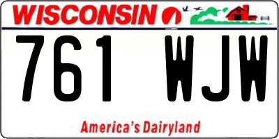 WI license plate 761WJW