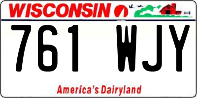 WI license plate 761WJY