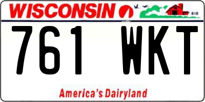 WI license plate 761WKT