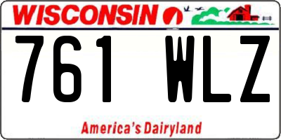 WI license plate 761WLZ