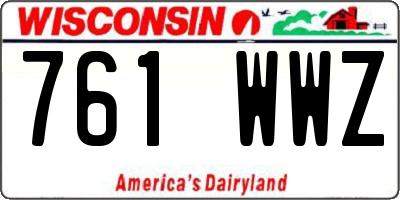 WI license plate 761WWZ