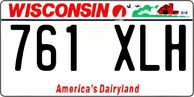 WI license plate 761XLH