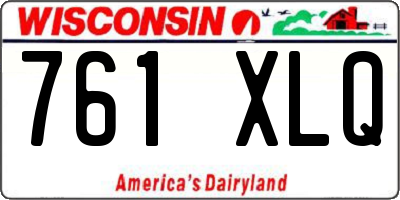 WI license plate 761XLQ
