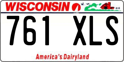 WI license plate 761XLS