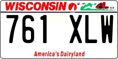 WI license plate 761XLW