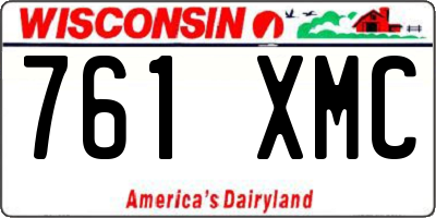 WI license plate 761XMC