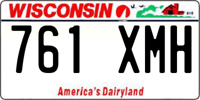 WI license plate 761XMH