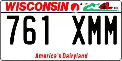WI license plate 761XMM