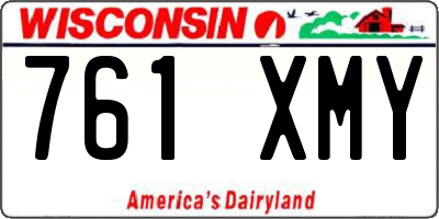 WI license plate 761XMY