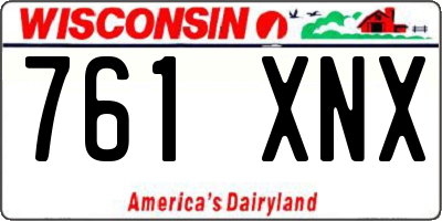 WI license plate 761XNX