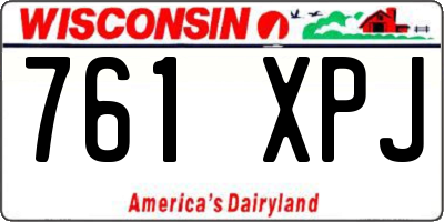 WI license plate 761XPJ
