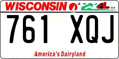 WI license plate 761XQJ
