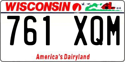 WI license plate 761XQM