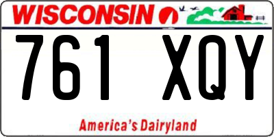 WI license plate 761XQY