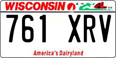 WI license plate 761XRV