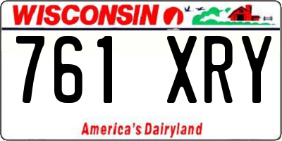 WI license plate 761XRY