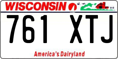 WI license plate 761XTJ