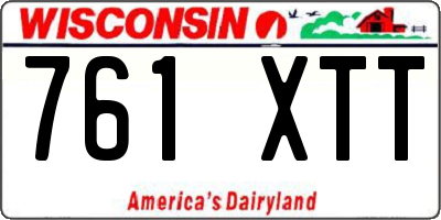 WI license plate 761XTT