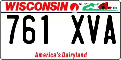 WI license plate 761XVA