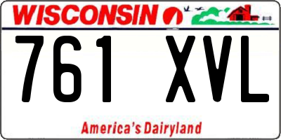 WI license plate 761XVL