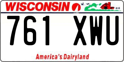 WI license plate 761XWU