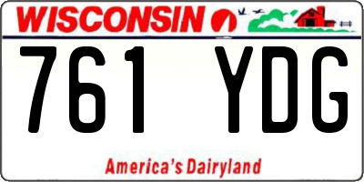WI license plate 761YDG