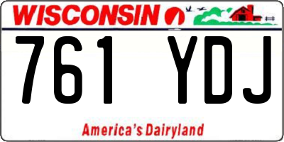 WI license plate 761YDJ