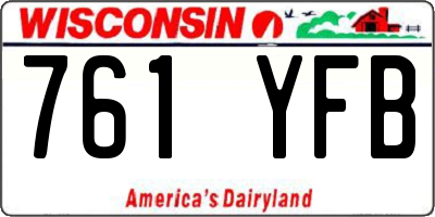 WI license plate 761YFB