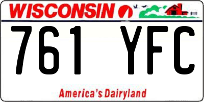 WI license plate 761YFC