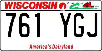WI license plate 761YGJ