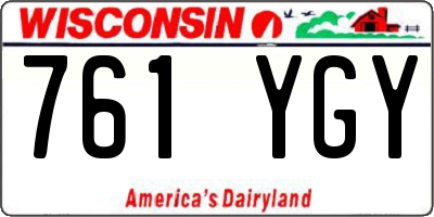 WI license plate 761YGY