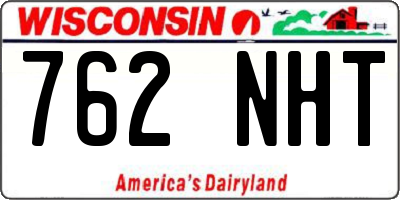 WI license plate 762NHT