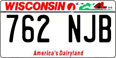 WI license plate 762NJB