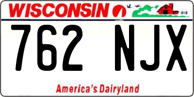 WI license plate 762NJX