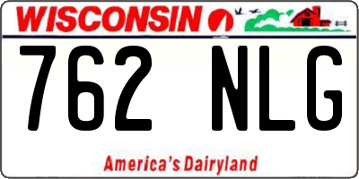WI license plate 762NLG