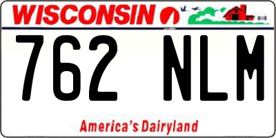 WI license plate 762NLM