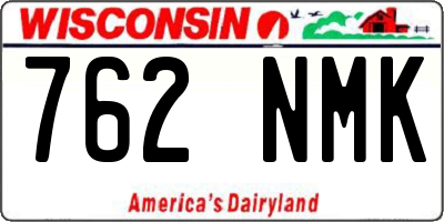 WI license plate 762NMK