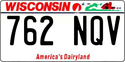 WI license plate 762NQV