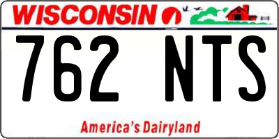 WI license plate 762NTS
