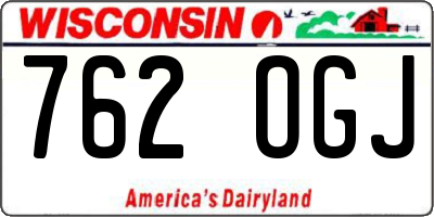 WI license plate 762OGJ