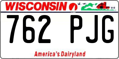 WI license plate 762PJG