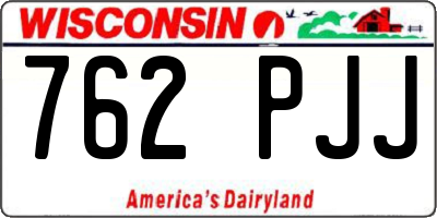 WI license plate 762PJJ