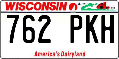 WI license plate 762PKH