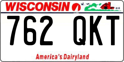 WI license plate 762QKT
