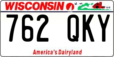 WI license plate 762QKY