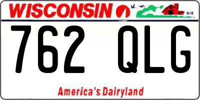WI license plate 762QLG