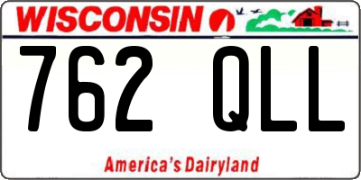 WI license plate 762QLL